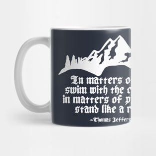 Stand Like a Rock (Dark Shirt Colors) Mug